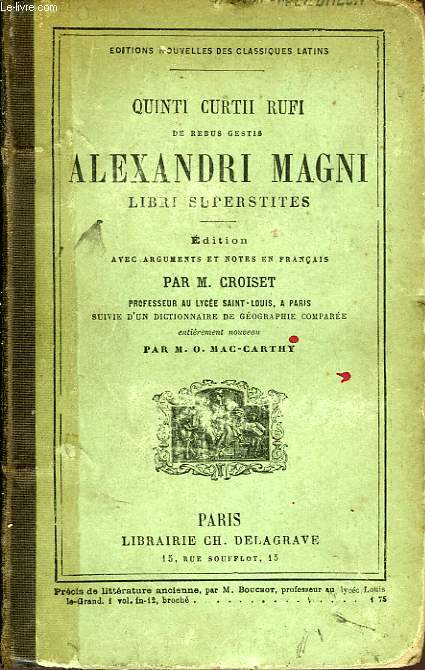 DE REBUS GESTIS ALEXANDRI MAGNI, LIBRI SUPERSTITES