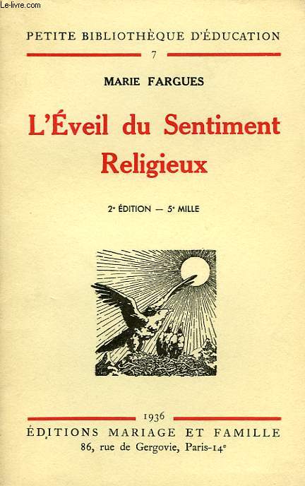 L'EVEIL DU SENTIMENT RELIGIEUX