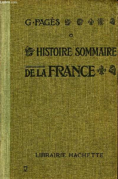 HISTOIRE SOMMAIRE DE LA FRANCE JUSQU'EN 1610, CLASSE DE 8e