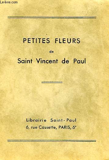 PETITES FLEURS DE SAINT-VINCENT DE PAUL