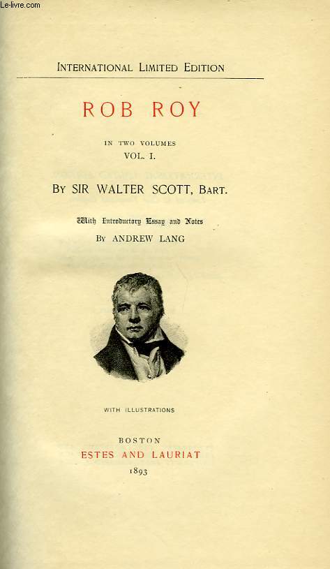 ROB ROY, IN TWO VOLUMES, VOL. I, VOL. II