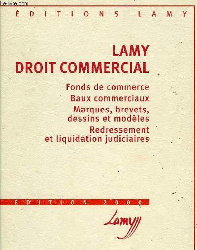 LAMY, DROIT COMMERCIAL, EDITION 2000