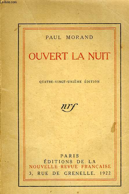 OUVERT LA NUIT