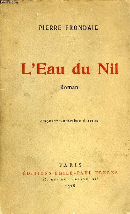 L'EAU DU NIL