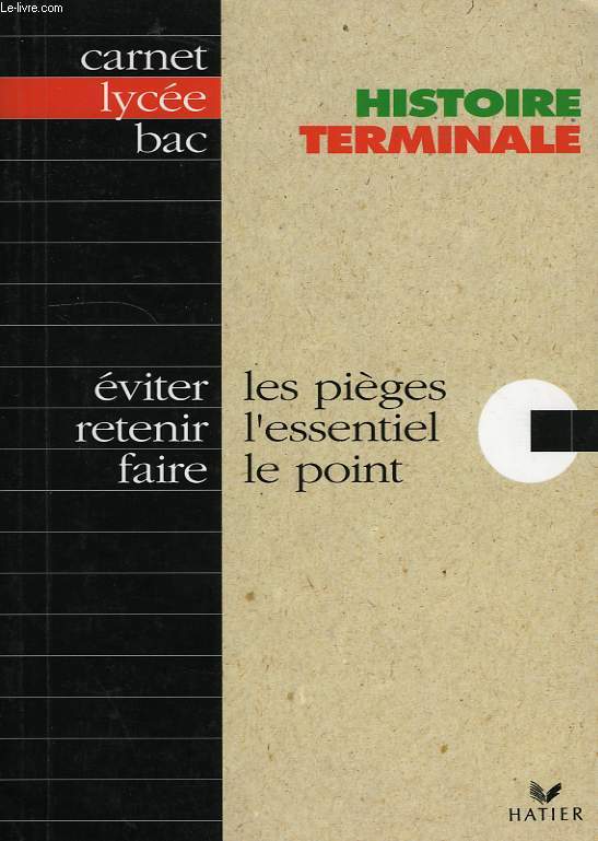 CARNET LYCEE (5), HISTOIRE TERMINALE