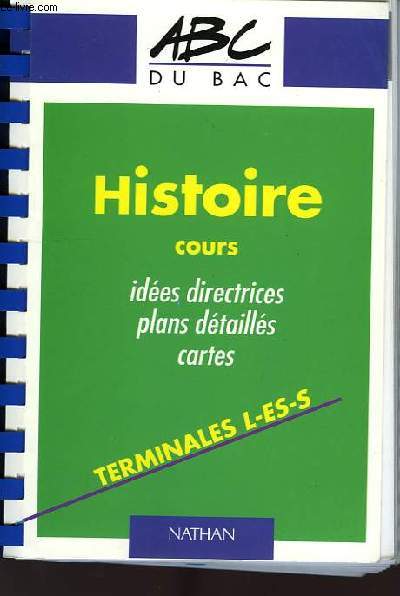 HISTOIRE, COURS, TERMINALES L, ES, S