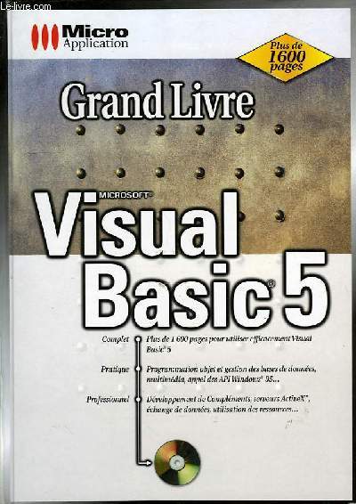 GRAND LIVRE, MICROSOFT VISUAL BASIC 5