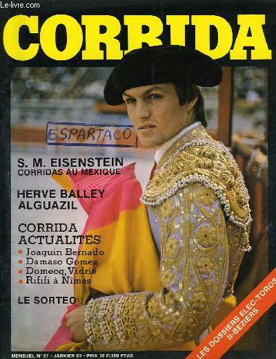 CORRIDA, N 21, JANV. 1983