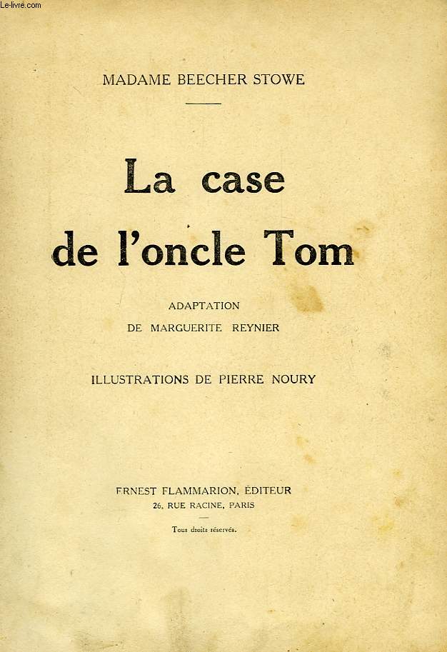 LA CASE DE L'ONCLE TOM