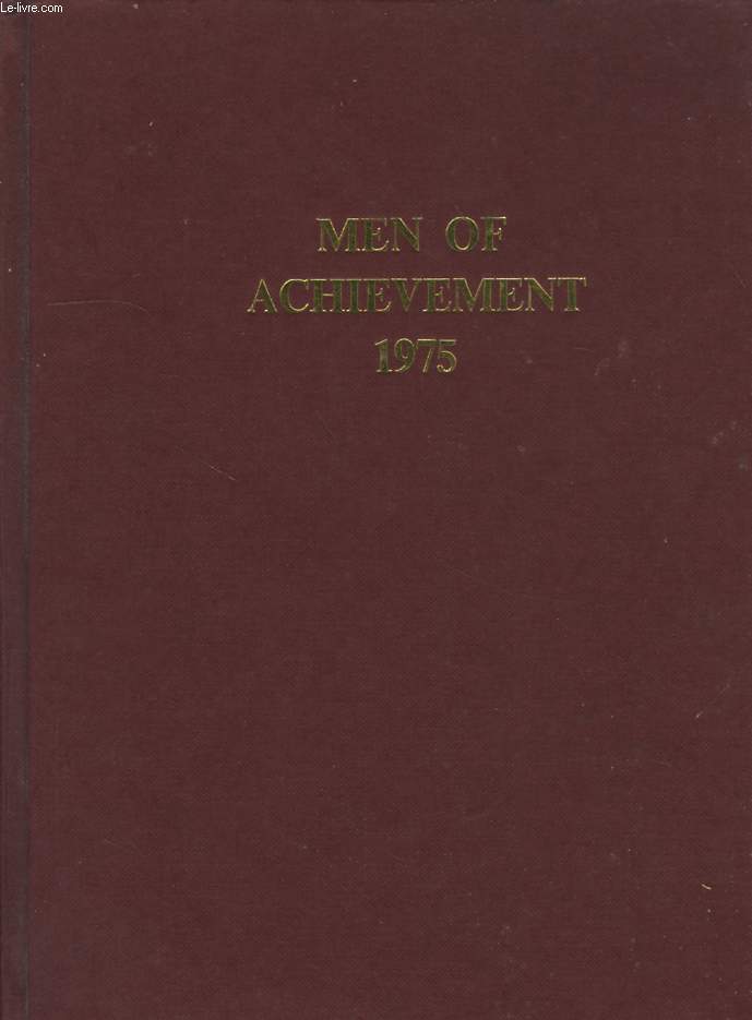 MEN OF ACHIEVEMENT, VOL. 2, 1975