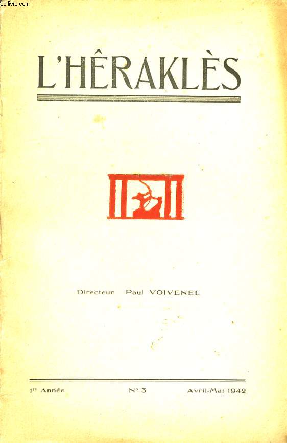 L'HERAKLES, 1re ANNEE, N 3, AVRIL-MAI 1942