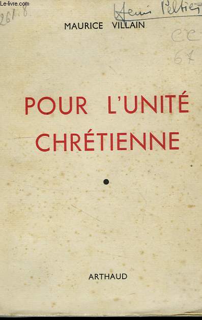 POUR L'UNITE CHRETIENNE