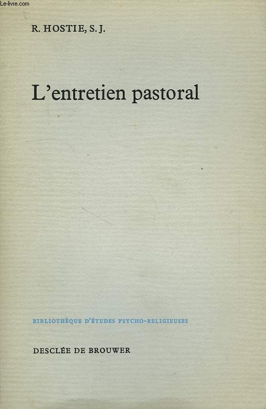 L'ENTRETIEN PASTORAL