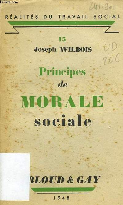 PRINCIPES DE MORALE SOCIALE