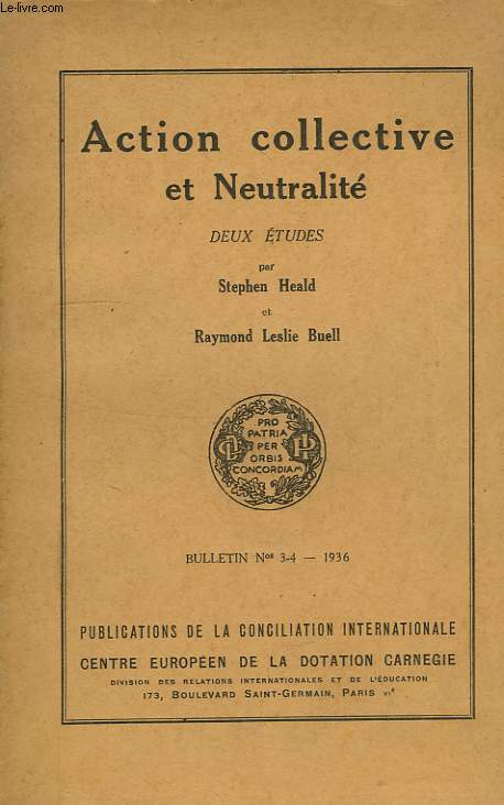 ACTION COLLECTIVE ET NEUTRALITE, DEUX ETUDES