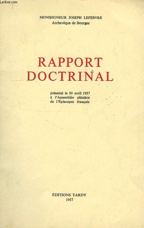 RAPPORT DOCTRINAL
