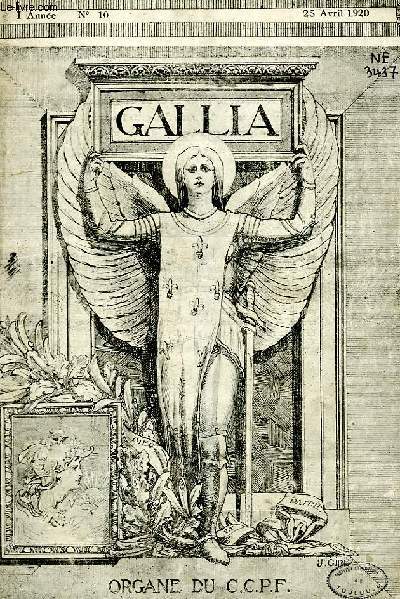 GALLIA, ANNEE I, N 10, 25 AVRIL 1920