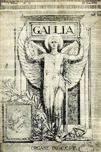 GALLIA, ANNEE 1, N 11, 25 MAI 1920