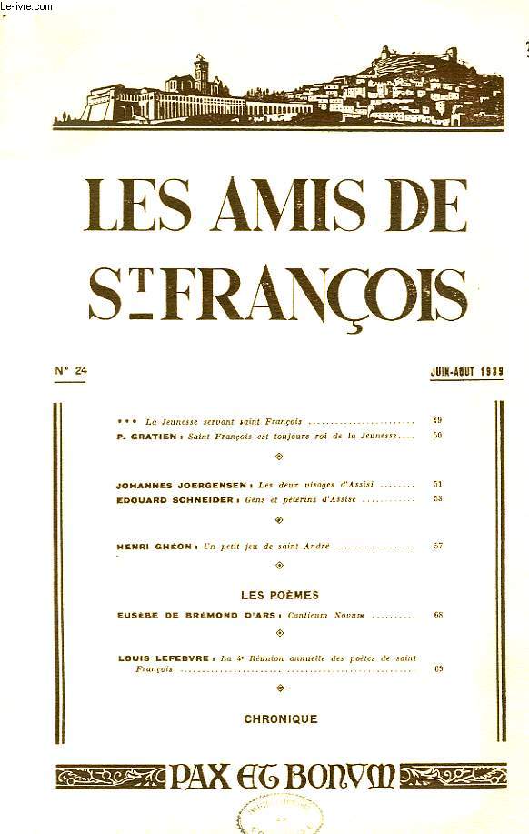 LES AMIS DE St-FRANCOIS, N° 24, JUIN-AOUT 1939