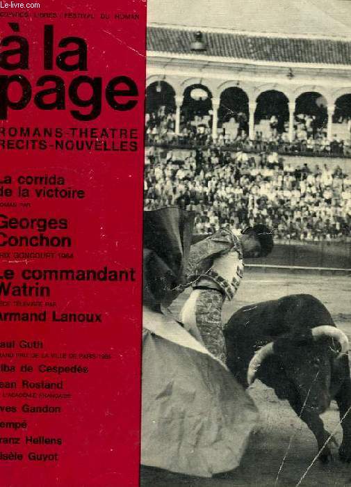 A LA PLAGE, ROMANS-THEATRE-RECITS-NOUVELLES, N 14, AOUT 1965