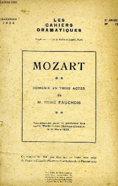 MOZART, COMEDIE EN TROIS ACTES