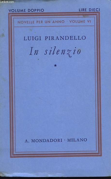 IN SILENZIO, NOVELLE PER UN ANNO, VOL. VI