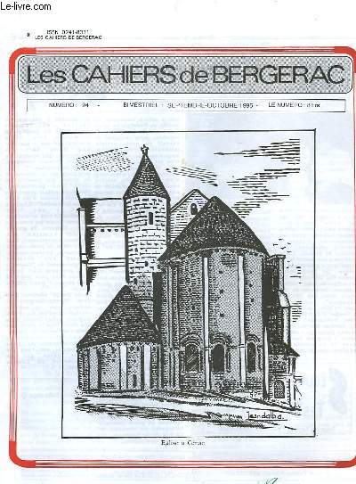 LES CAHIERS DE BERGERAC, N 94, SEPT.-OCT. 1995