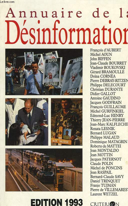 ANNUAIRE DE LA DESINFORMATION, 1993