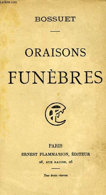 ORAISONS FUNEBRES