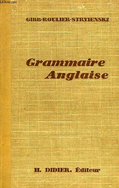 GRAMMAIRE ANGLAISE