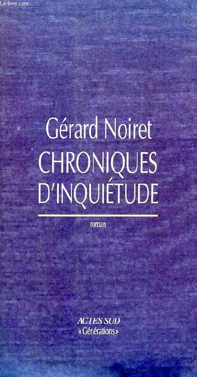 CHRONIQUES D'INQUIETUDE