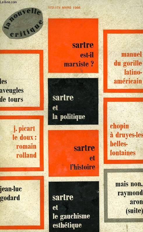 LA NOUVELLE CRITIQUE, N173-174, MARS 1966