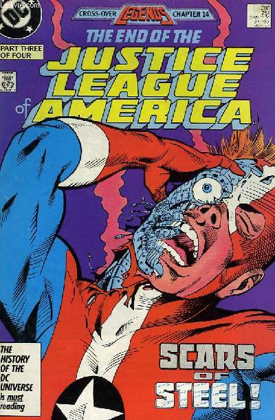 THE END OF THE JUSTICE LEAGUE OF AMERICA, N 260, SCARS OF STEEL !