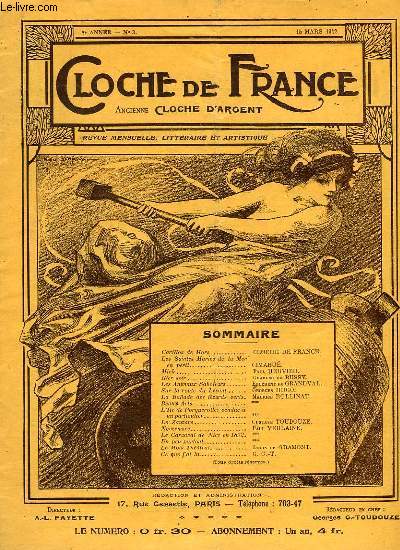 CLOCHE DE FRANCE, 2e ANNEE, N 3, MARS 1912