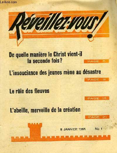 REVEILLEZ-VOUS !, N° 1, JAN. 1965