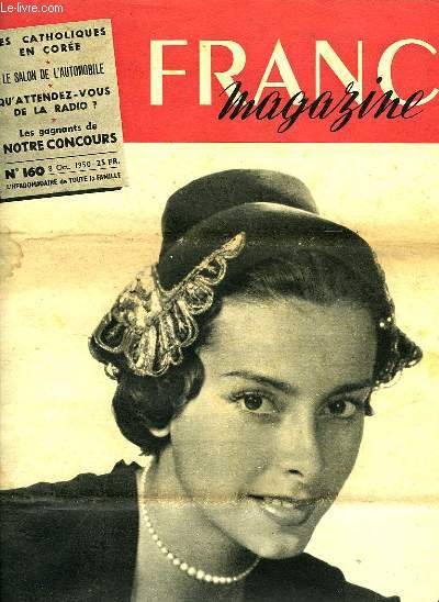 FRANCE MAGAZINE, N 160, 8 OCT. 1950