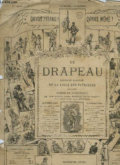 LE DRAPEAU, MONITEUR ILLUSTRE DE LA LIGUE DES PATRIOTES, 3e ANNEE, N 20, 17 MAI 1884