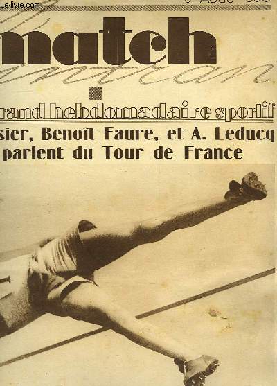 MATCH, L'INTRAN, N 204, 5 AOUT 1930