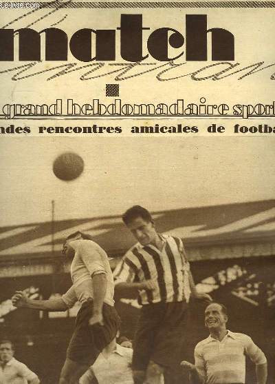 MATCH, L'INTRAN, N 214, 14 OCT. 1930