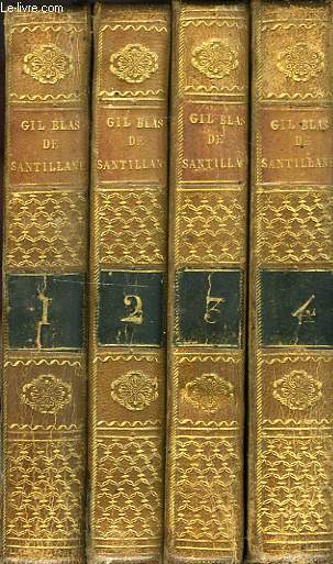 HISTOIRE DE GIL BLAS DE SANTILLANE, 4 TOMES