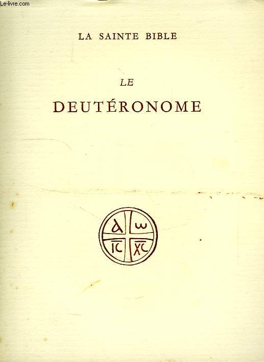 LE DEUTERONOME