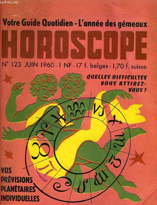 HOROSCOPE, N 123, JUIN 1960