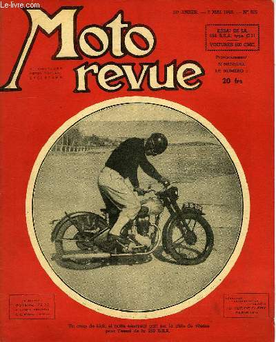 MOTO REVUE, 36e ANNEE, N 915, 7 MAI 1948
