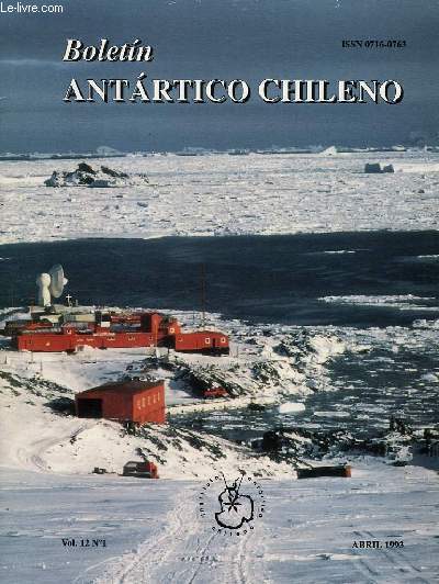 BOLETIN ANTARTICO CHILENO, VOL. 12, N 1