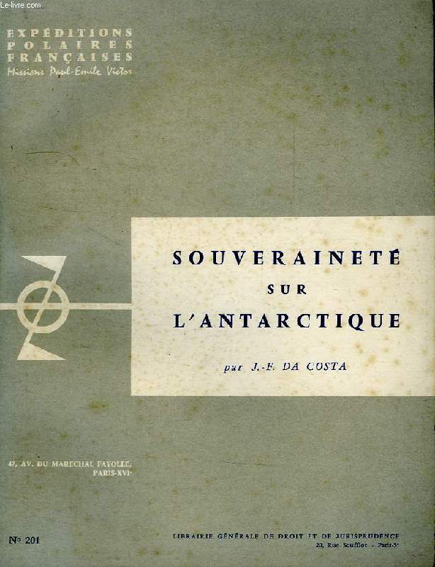 SOUVERAINETE SUR L'ANTARCTIQUE