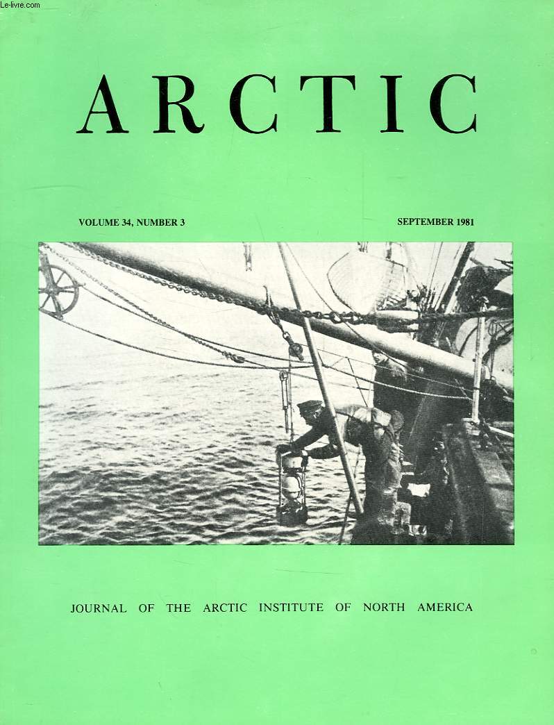 ARCTIC, VOL. 34, N 3, SEPT. 1981