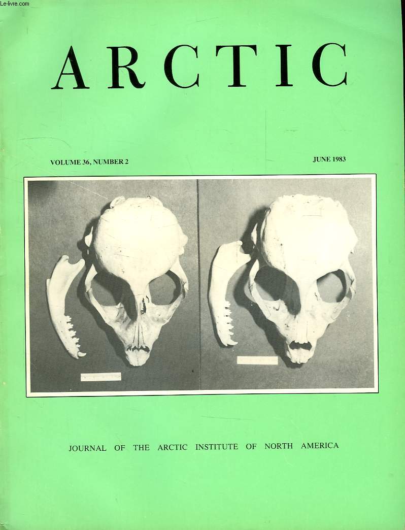 ARCTIC, VOL. 36, N 2, JUNE 1983