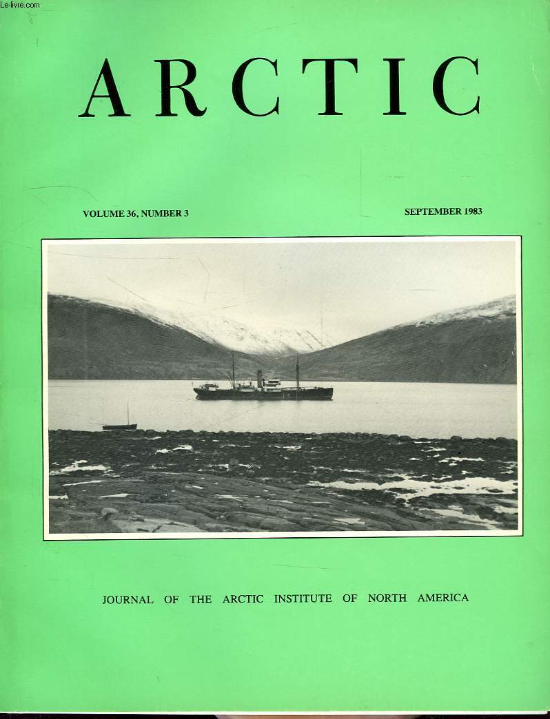 ARCTIC, VOL. 36, N 3, SEPT. 1983