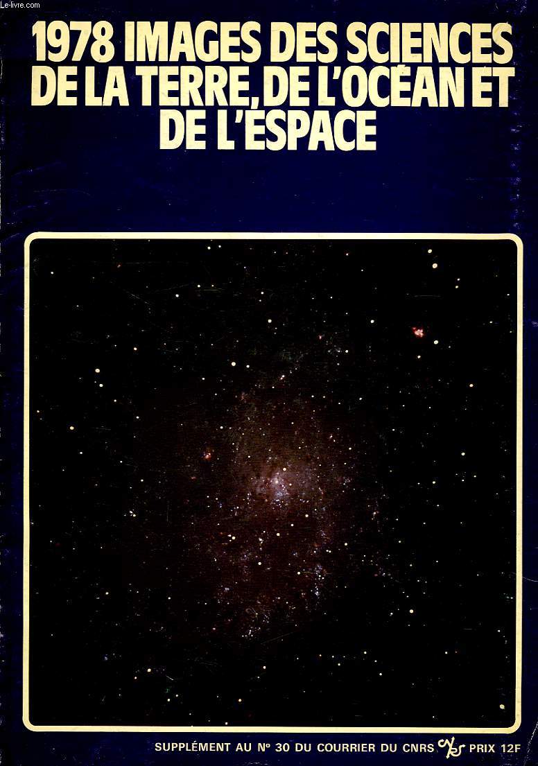1978, IMAGES DES SCIENCES DE LA TERRE, DE L'OCEAN ET DE L'ESPACE
