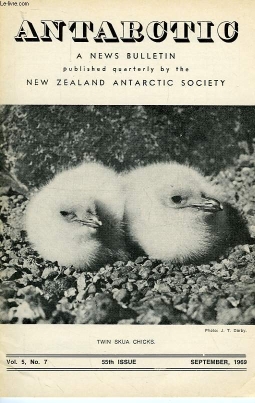 ANTARCTIC, A NEWS BULLETIN, VOL. 5, N 7, SEPT. 1969